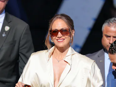 LOS ANGELES, CA - MAY 27: Jennifer Lopez is seen on May 27, 2026 in Los Angeles, California. (Photo...