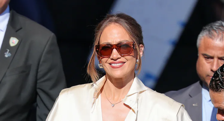 LOS ANGELES, CA - MAY 27: Jennifer Lopez is seen on May 27, 2026 in Los Angeles, California. (Photo...