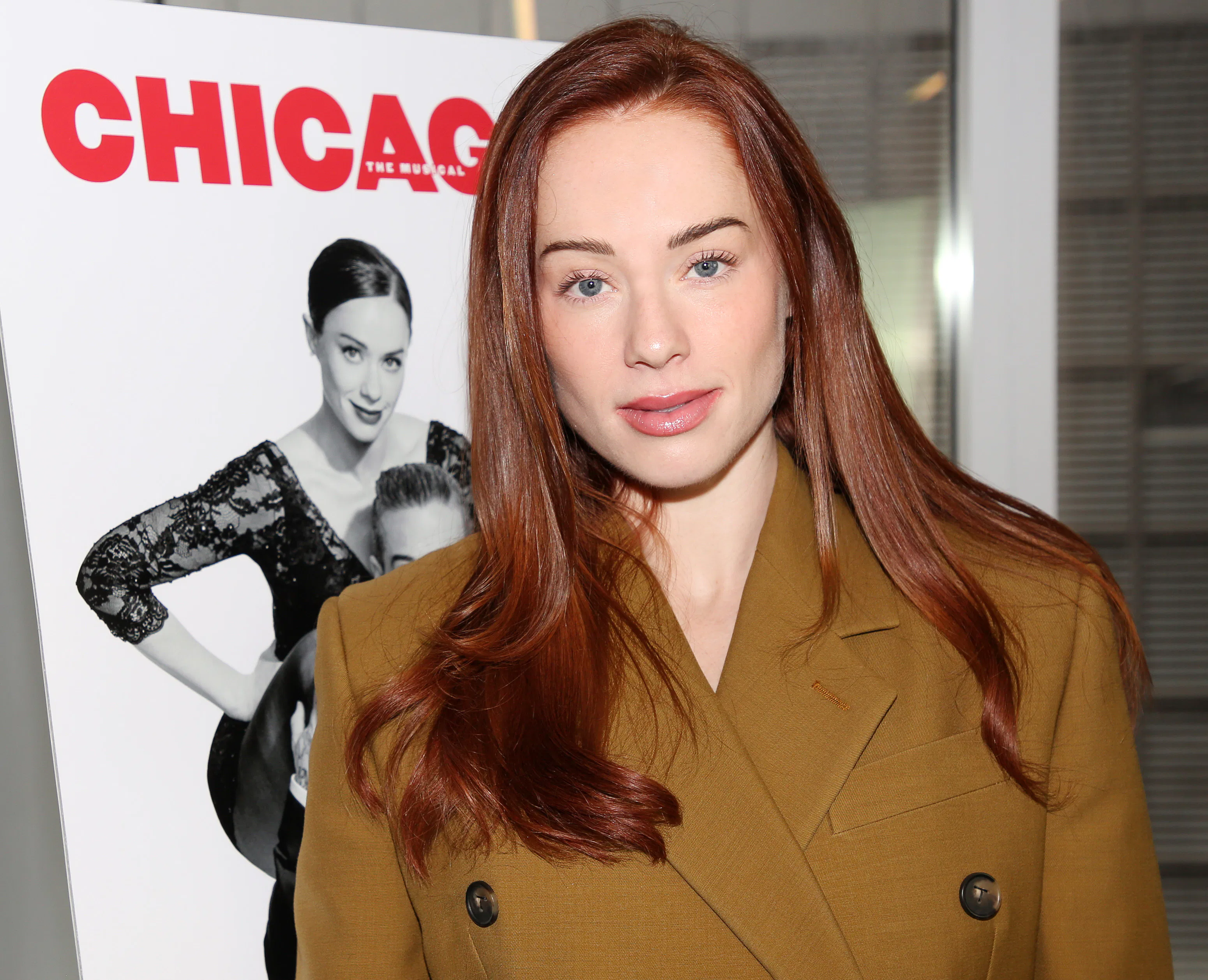 NEW YORK, NEW YORK - APRIL 2: Whitney Leavitt poses at a photo call for "Chicago" on Broadway at Ope...