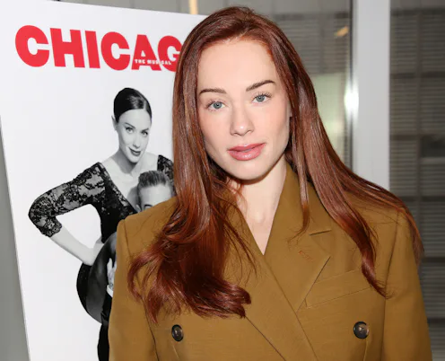 NEW YORK, NEW YORK - APRIL 2: Whitney Leavitt poses at a photo call for "Chicago" on Broadway at Ope...