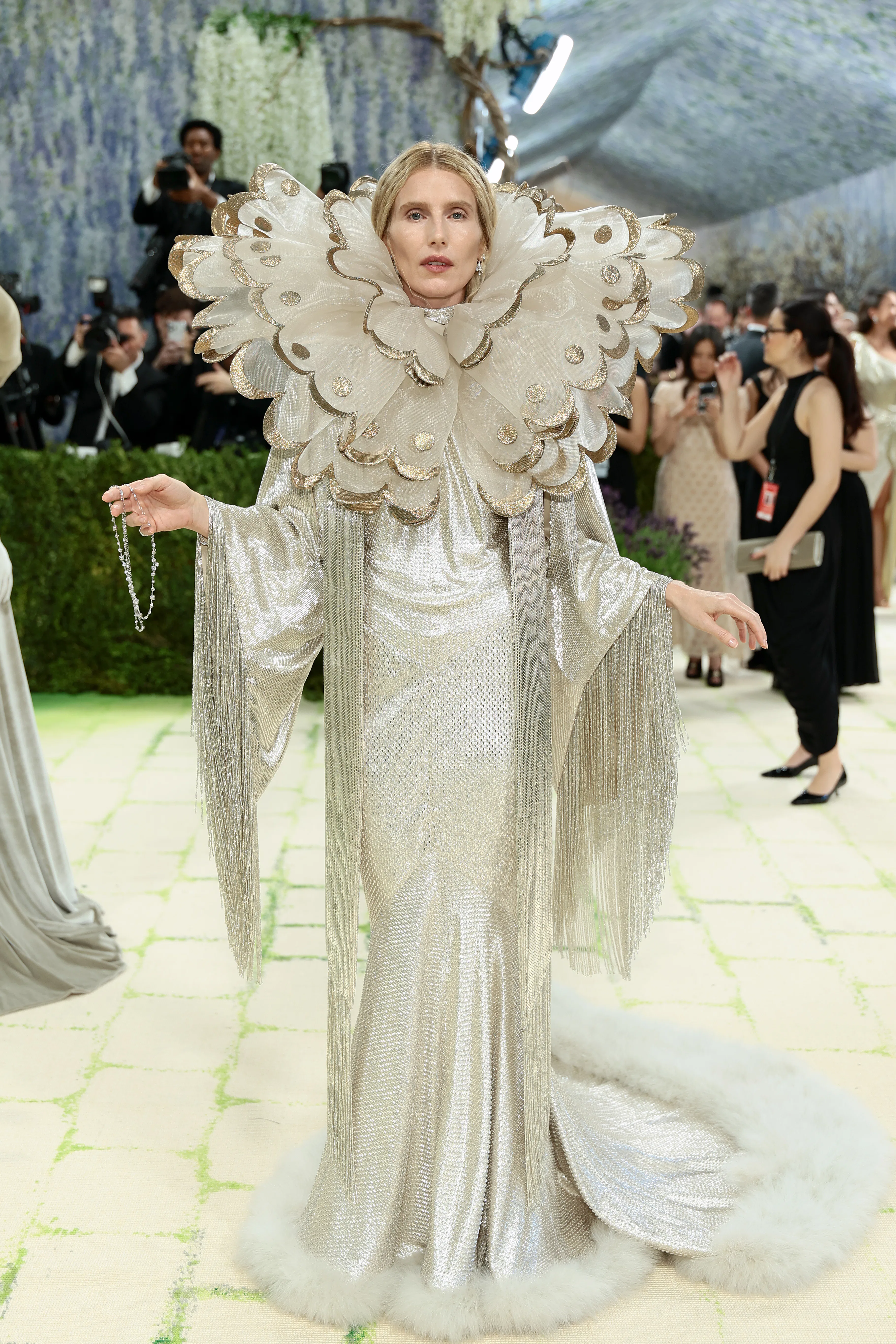 NEW YORK, NEW YORK - MAY 04: Dree Hemingway attends the 2026 Met Gala celebrating "Costume Art" at t...