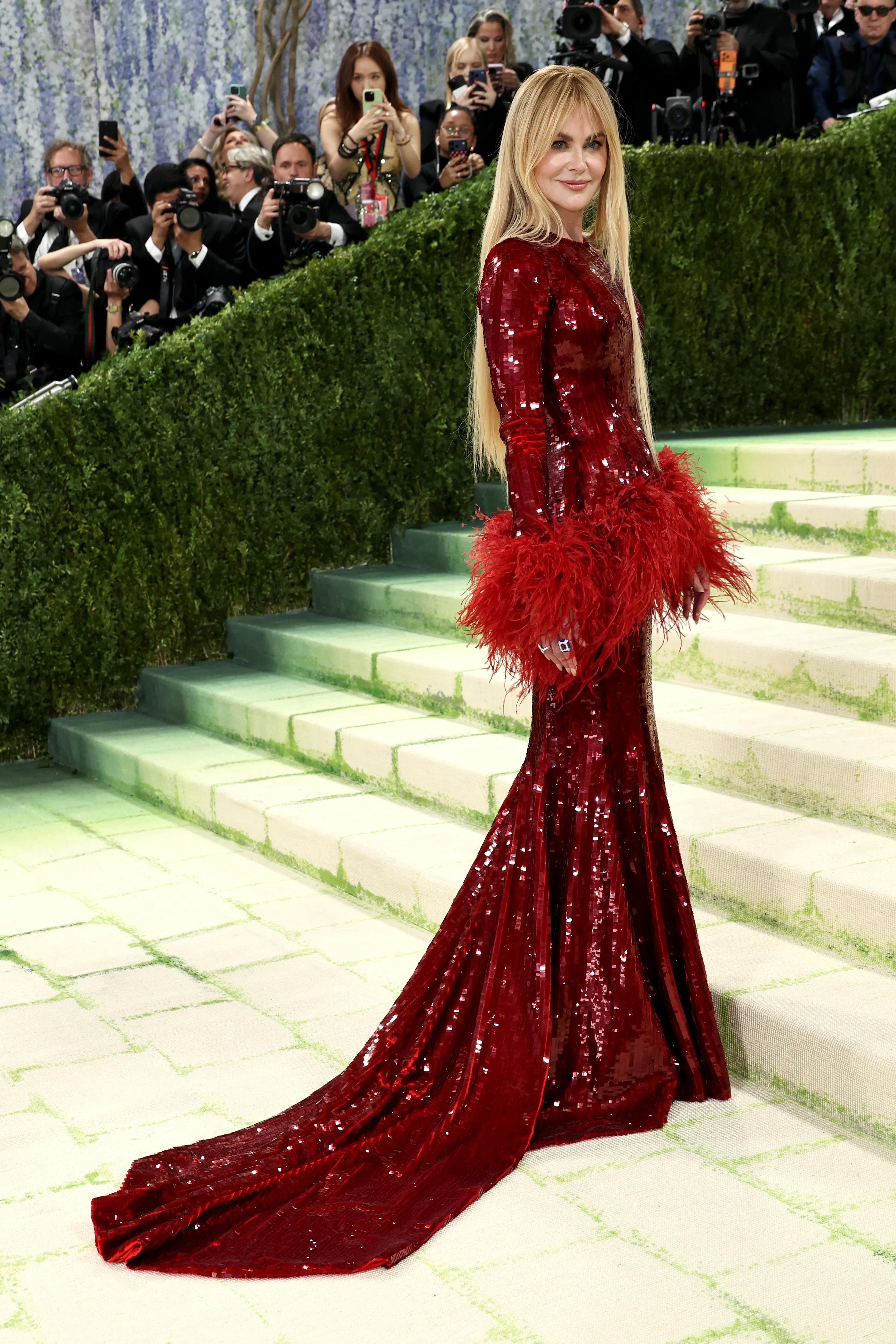 NEW YORK, NEW YORK - MAY 04: Nicole Kidman attends the 2026 Met Gala celebrating "Costume Art" at th...