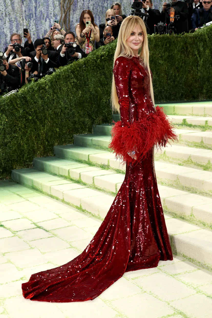 NEW YORK, NEW YORK - MAY 04: Nicole Kidman attends the 2026 Met Gala celebrating "Costume Art" at th...