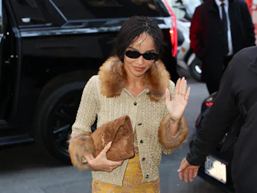 NEW YORK, NY - MAY 03: Zoë Kravitz is seen on May 03, 2026 in New York City. (Photo by Jason Howard...