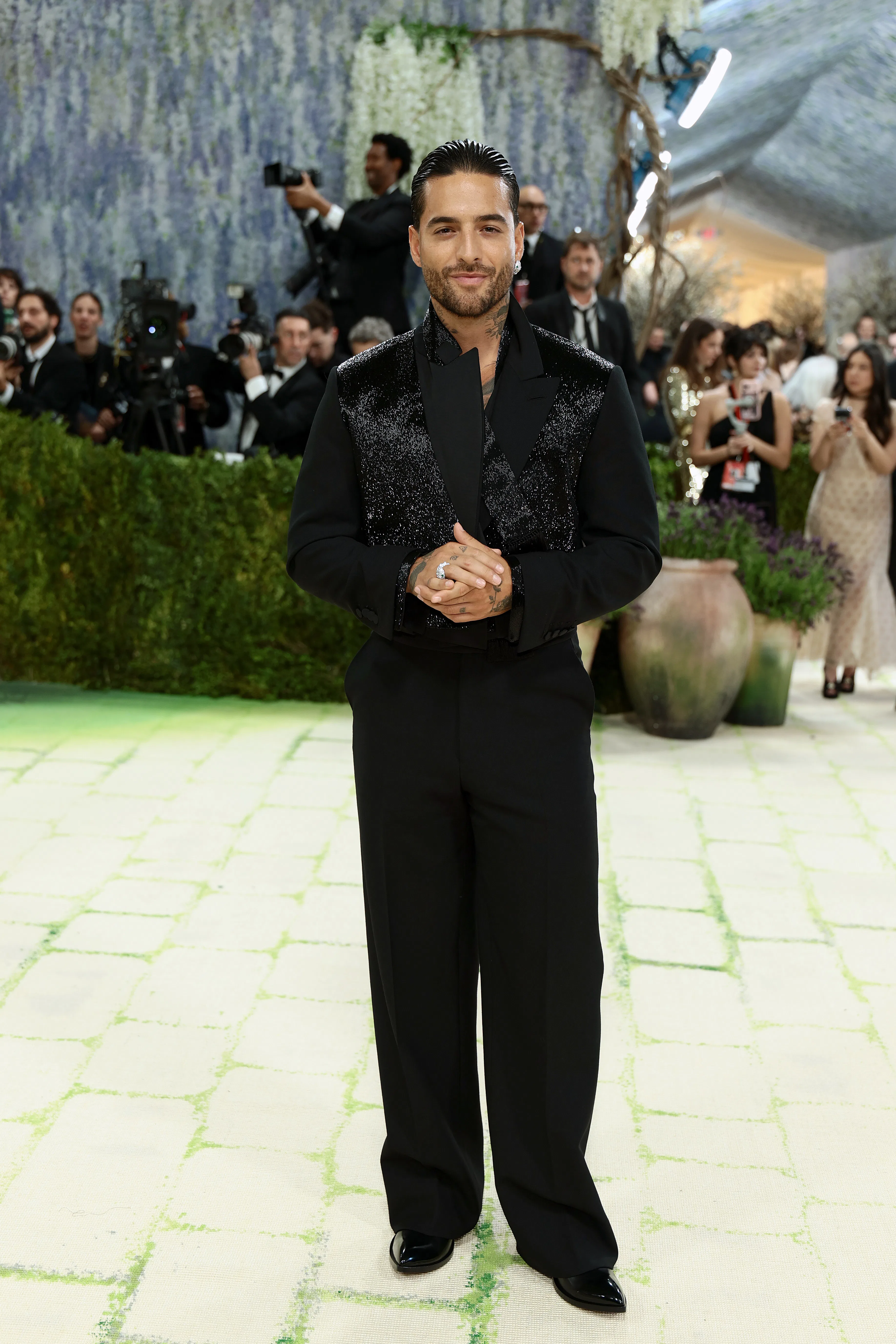 NEW YORK, NEW YORK - MAY 04: Maluma attends the 2026 Met Gala celebrating "Costume Art" at the Metro...