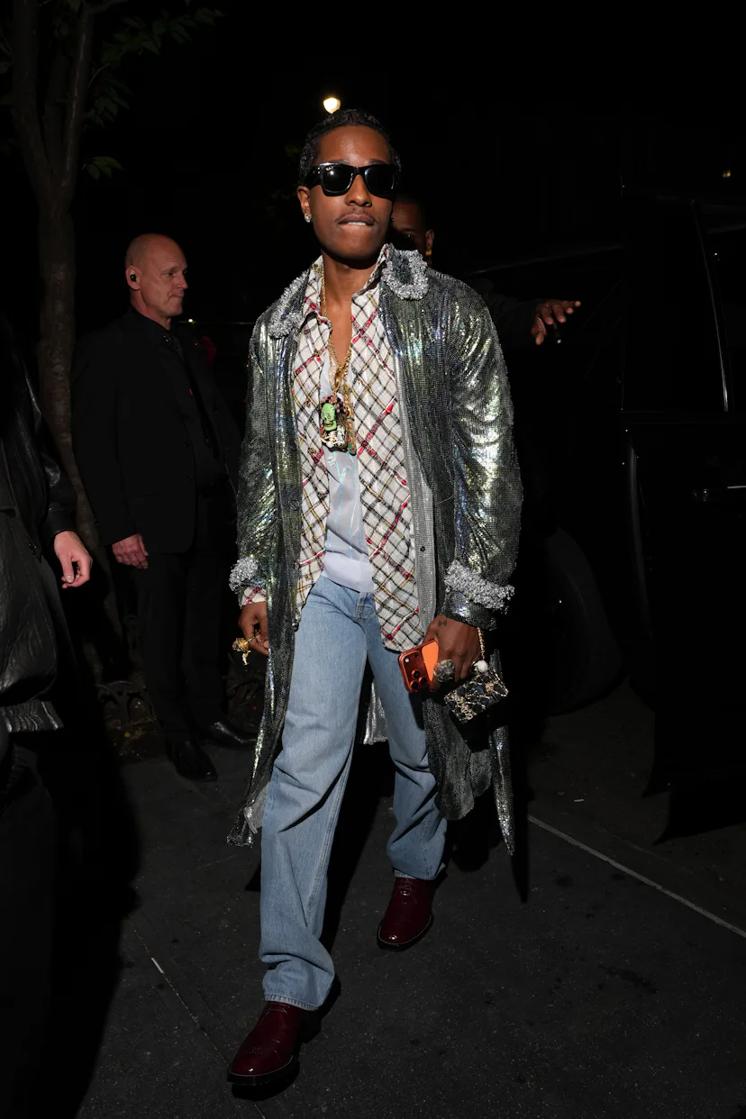 NEW YORK, NEW YORK - MAY 04: A$AP Rocky attends the Saint Laurent Met Gala after party at People's B...