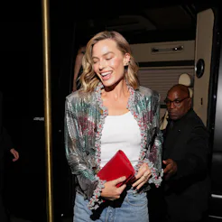 NEW YORK, NEW YORK - MAY 04: Margot Robbie attends the Saint Laurent Met Gala after party at People'...