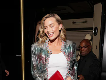 NEW YORK, NEW YORK - MAY 04: Margot Robbie attends the Saint Laurent Met Gala after party at People'...