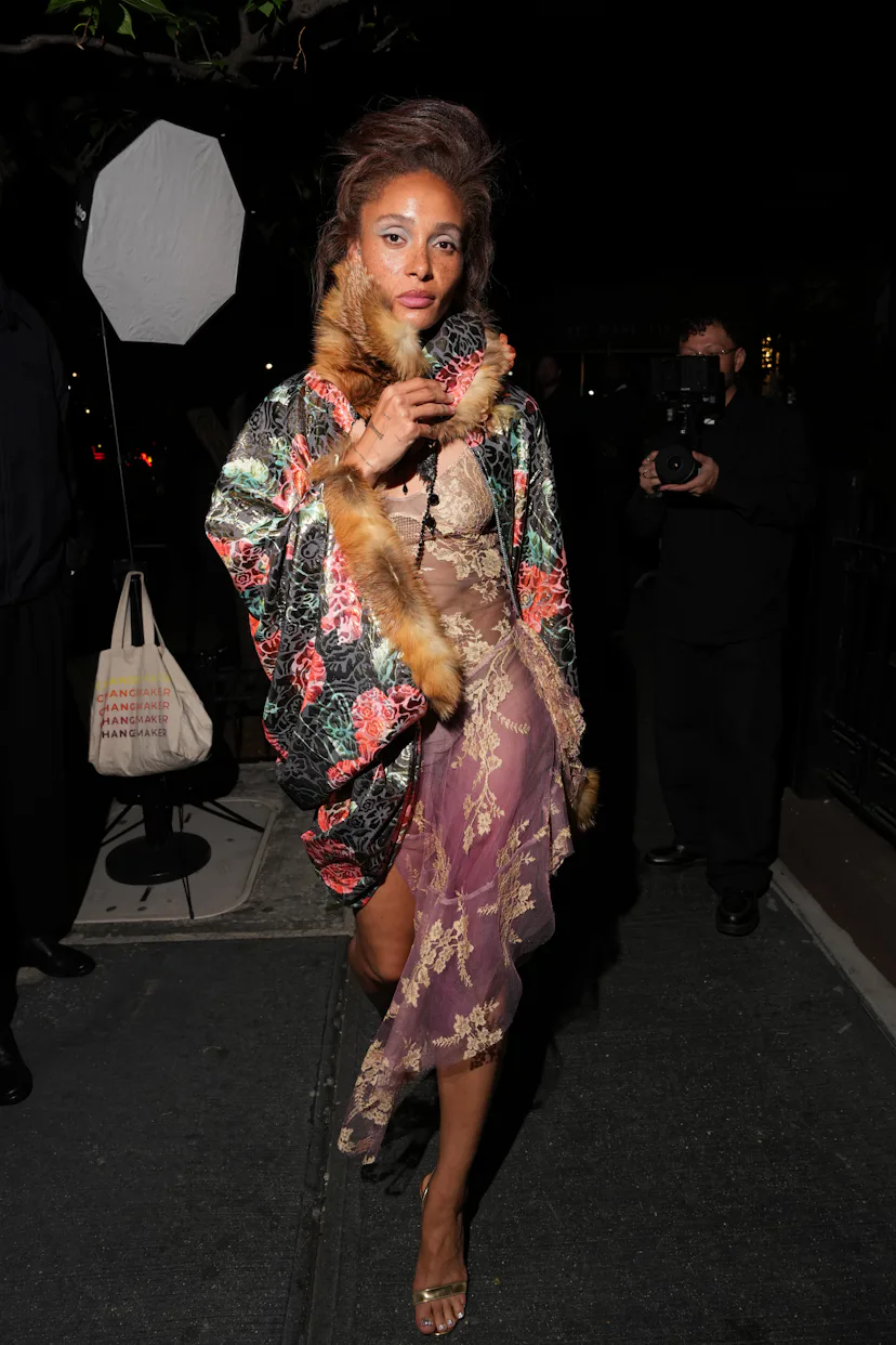 NEW YORK, NEW YORK - MAY 04: Adwoa Aboah attends the Saint Laurent Met Gala after party at People's ...
