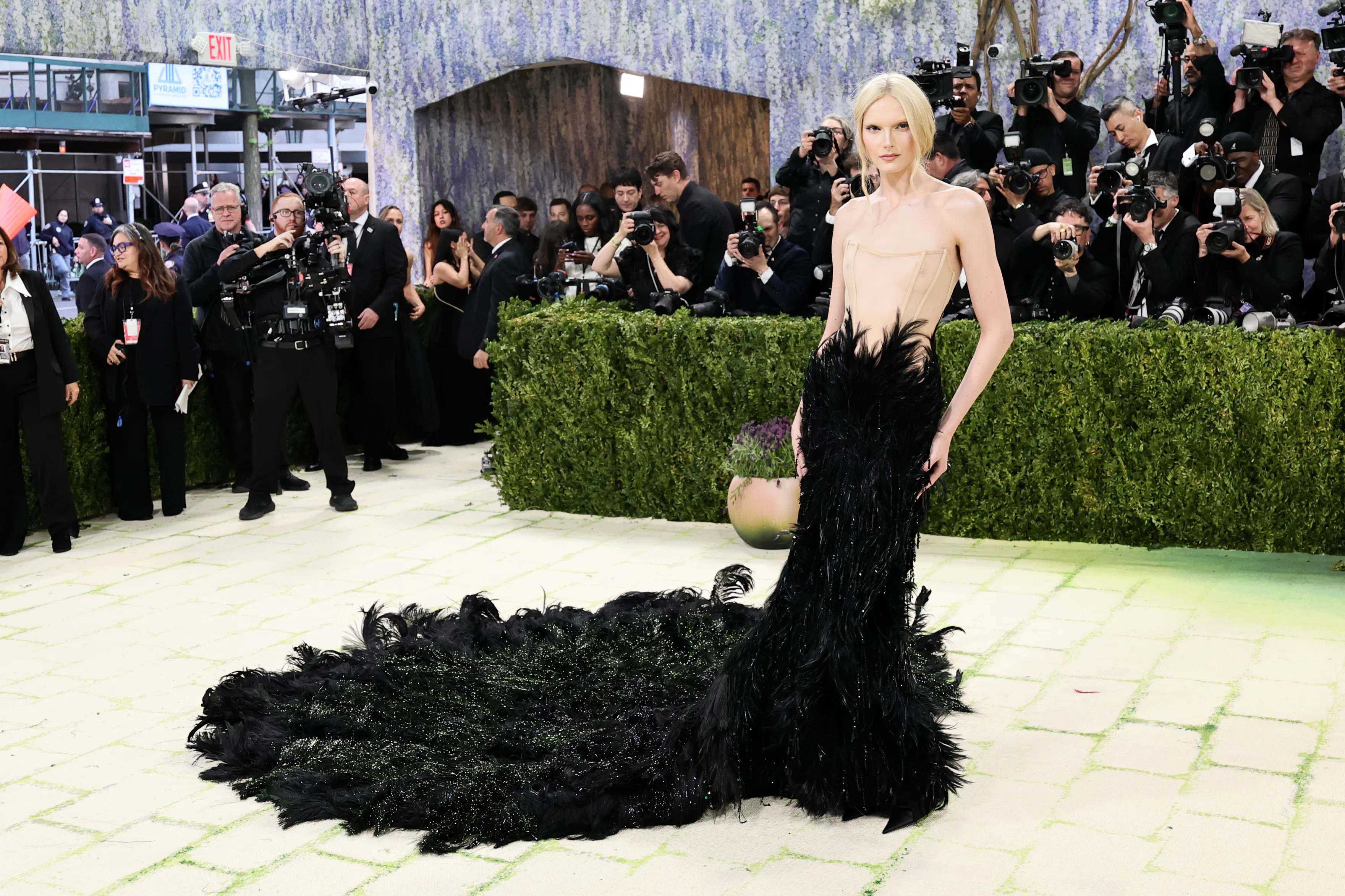 NEW YORK, NEW YORK - MAY 04: Alex Consani attends the 2026 Met Gala celebrating "Costume Art" at the...