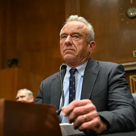 US Secretary of Health and Human Services Robert F. Kennedy Jr. testifies during a Senate Committee ...