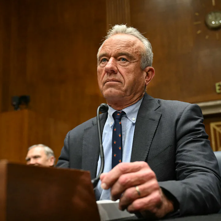 US Secretary of Health and Human Services Robert F. Kennedy Jr. testifies during a Senate Committee ...
