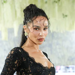 NEW YORK, NEW YORK - MAY 04: Zoe Kravitz attends the 2026 Met Gala celebrating "Costume Art" at the ...