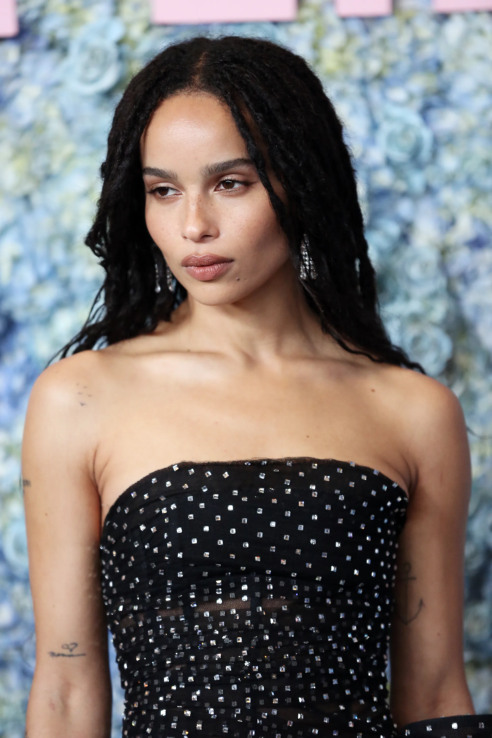 NEW YORK, NEW YORK - MAY 29: Zoe Kravitz attends the "Big Little Lies" Season 2 Premiere with long l...