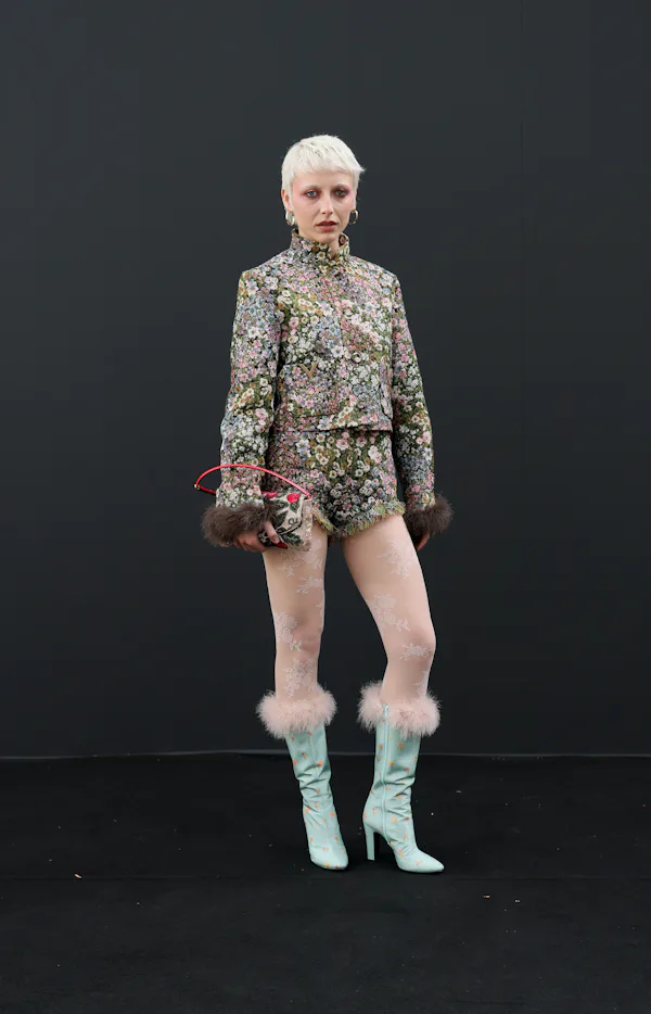 Emma Chamberlain at fashion week