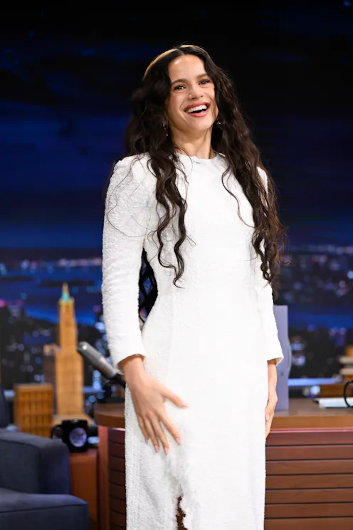 Rosalía With Long Brown Hair