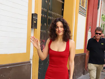 SEVILLE, SPAIN - MAY 08: Rosalia, acclaimed by her fans in Seville, on 08 May 2026, in Seville (Anda...