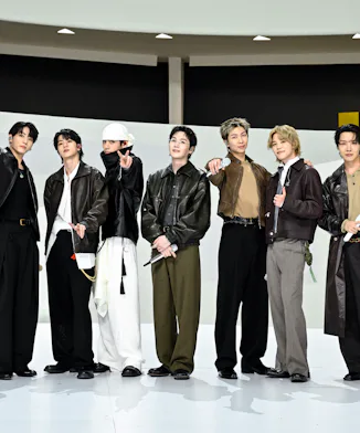 THE TONIGHT SHOW STARRING JIMMY FALLON -- Episode 2273 -- Pictured: (l-r) Jung Kook, Jin, V, Suga, R...