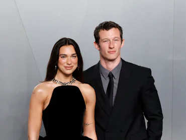 Dua Lipa and Callum Turner on the red carpet