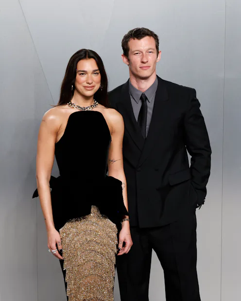 Dua Lipa and Callum Turner on the red carpet