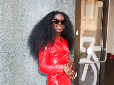 NEW YORK, NEW YORK - JUNE 09: Jodie Turner-Smith seen at 'Live with Kelly and Mark' in Hudson Square...