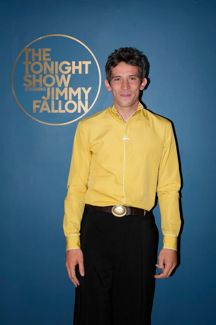 THE TONIGHT SHOW STARRING JIMMY FALLON -- Episode 2302 -- Pictured: Actor Josh O'Connor poses backst...