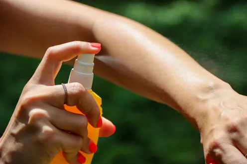 Insect repellent against mosquitoes, ticks. Skin protection against tick and other insect. Bug spray...