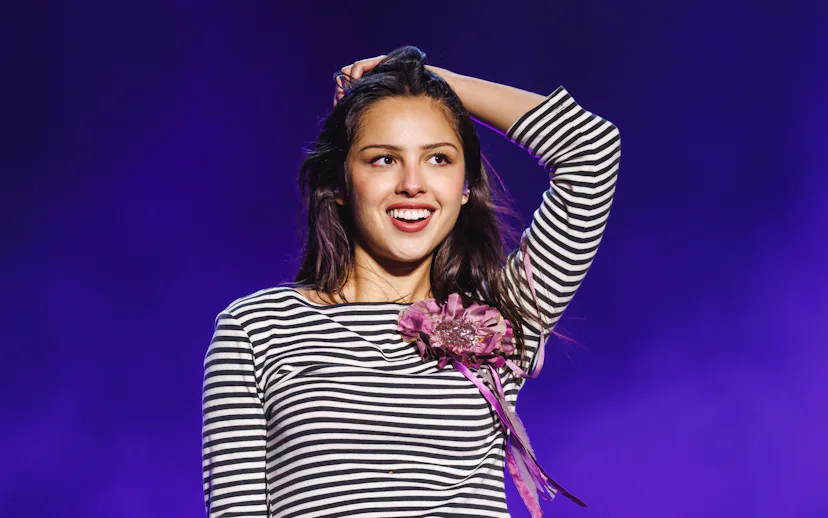 BARCELONA, SPAIN - JUNE 06: Olivia Rodrigo performs in concert during Primavera Sound 2026 at Parc D...