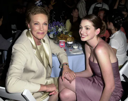 Julie Andrews & Anne Hathaway during The Princess Diaries Premiere After Party at El Capitan Theatre...