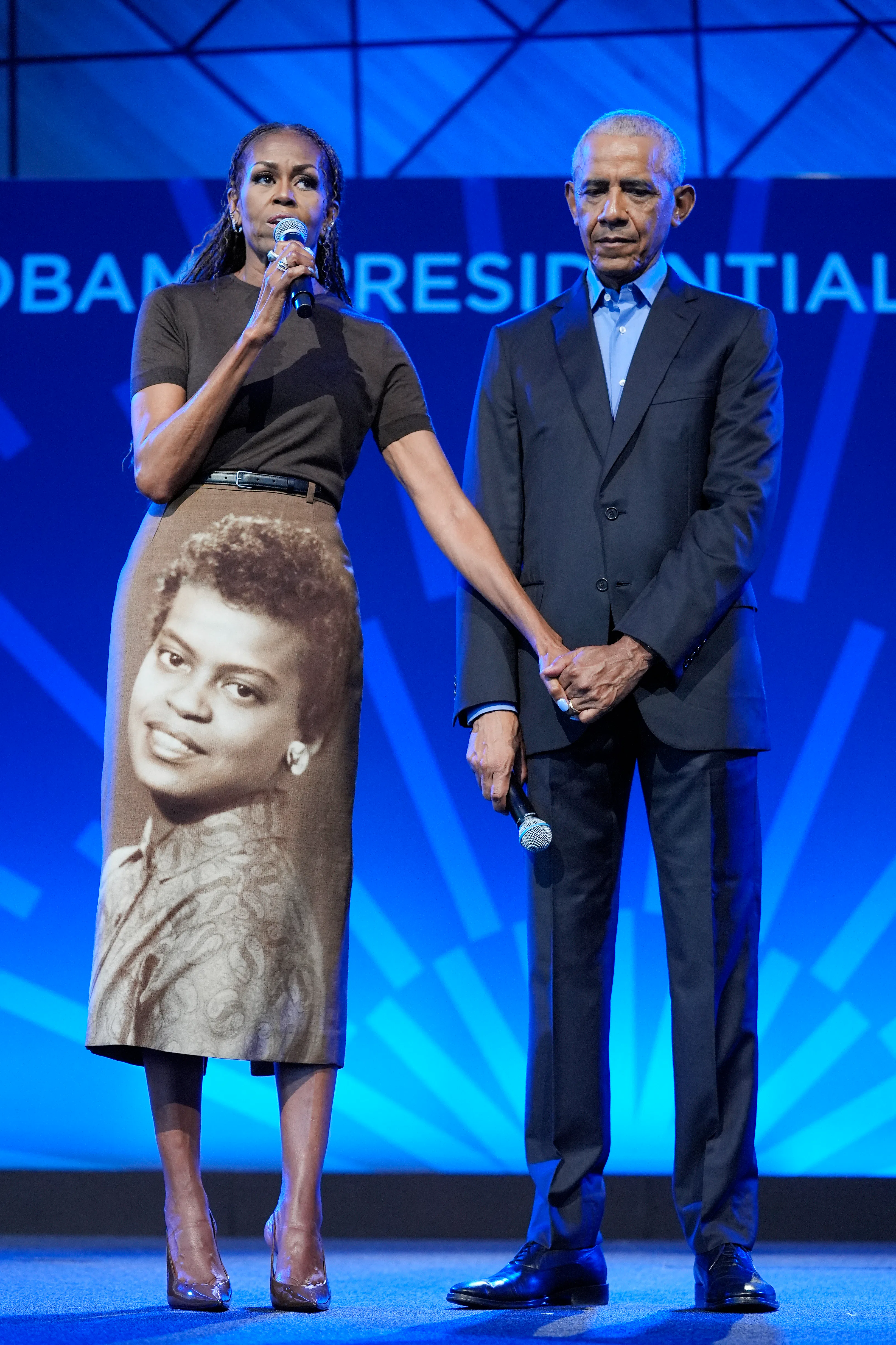 Former President Barack Obama and former first lady Michelle Obama