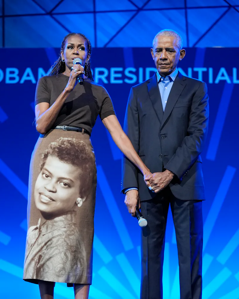 Former President Barack Obama and former first lady Michelle Obama