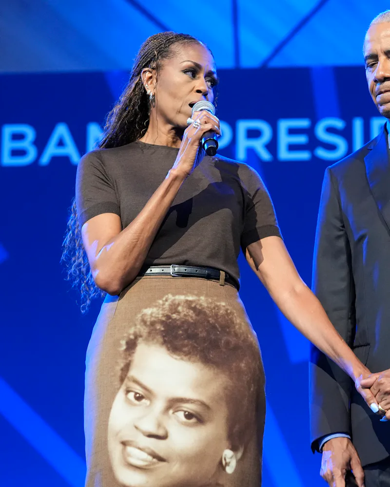 Former President Barack Obama and former first lady Michelle Obama