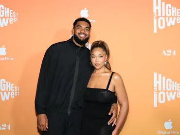 Karl-Anthony Towns revealed how Jordyn Woods reacted to the New York Knicks' suggested sex ban durin...