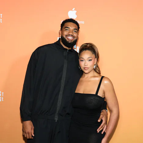Karl-Anthony Towns revealed how Jordyn Woods reacted to the New York Knicks' suggested sex ban durin...