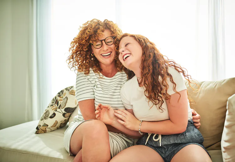 Shot of a happy mother and daughter spending some quality time together at home