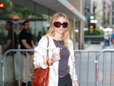 Milly Alcock in New York City.