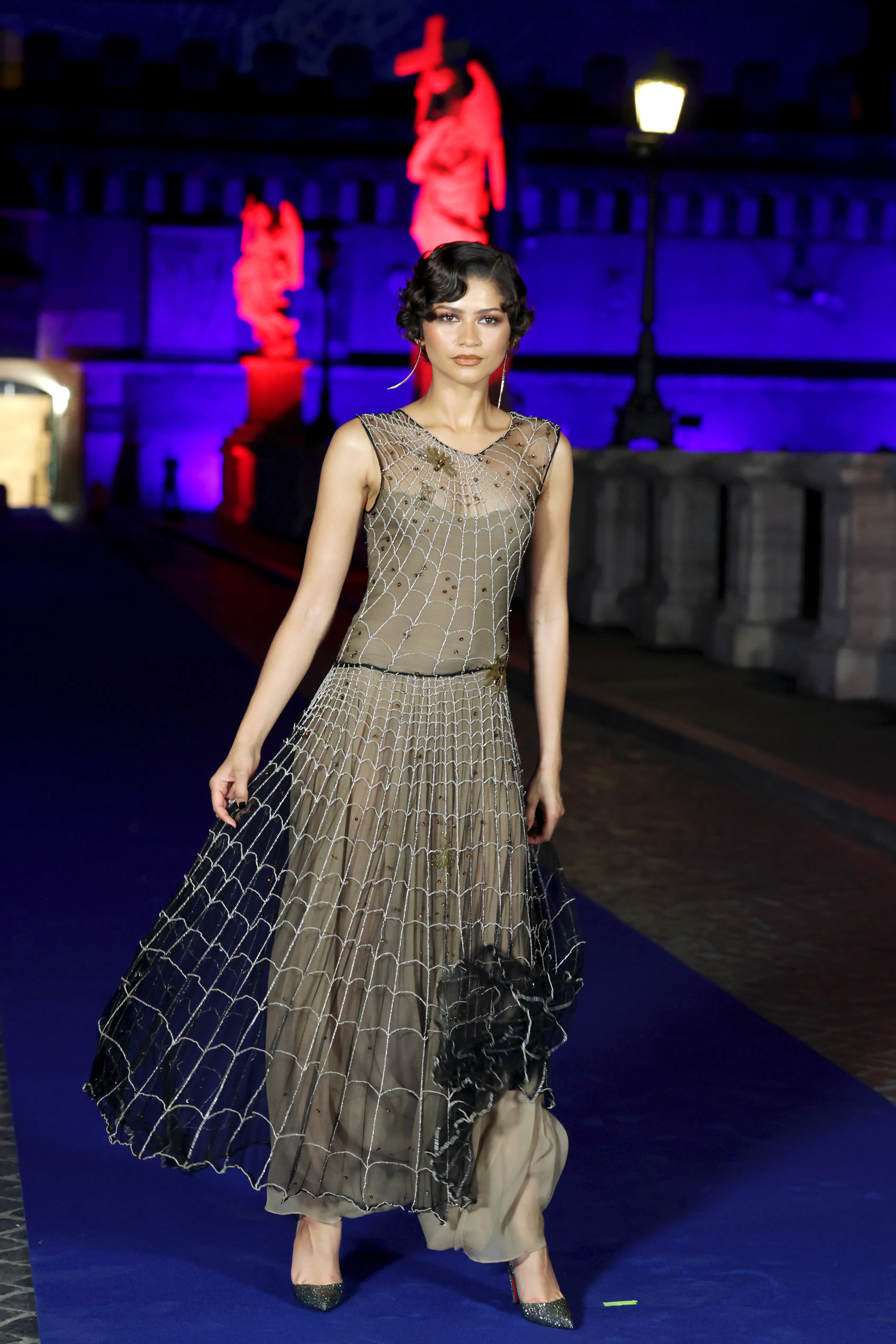zendaya fashion week dress The always iconic Zendaya has arrived to Louis Vuitton: Paris Fashion Week  alongside her stylist and friend Law Roach  We're obsessed with this look   #zendaya #louisvuitton #parisfashionweek #mtvceleb