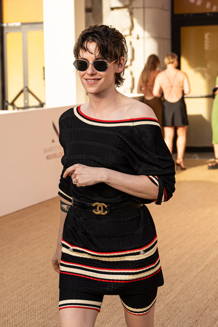 BIARRITZ, FRANCE - JUNE 23: Kristen Stewart is seen leaving the Opening Ceremony during Day One Of ...