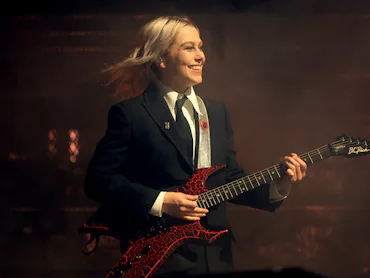Phoebe Bridgers of boygenius performs onstage at the 2023 Coachella Valley Music & Arts Festival on ...