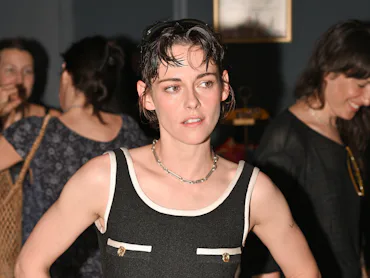 BIARRITZ, FRANCE - JUNE 26: Kristen Stewart arriving at the "Le Royal " cinéma during Day four Of th...