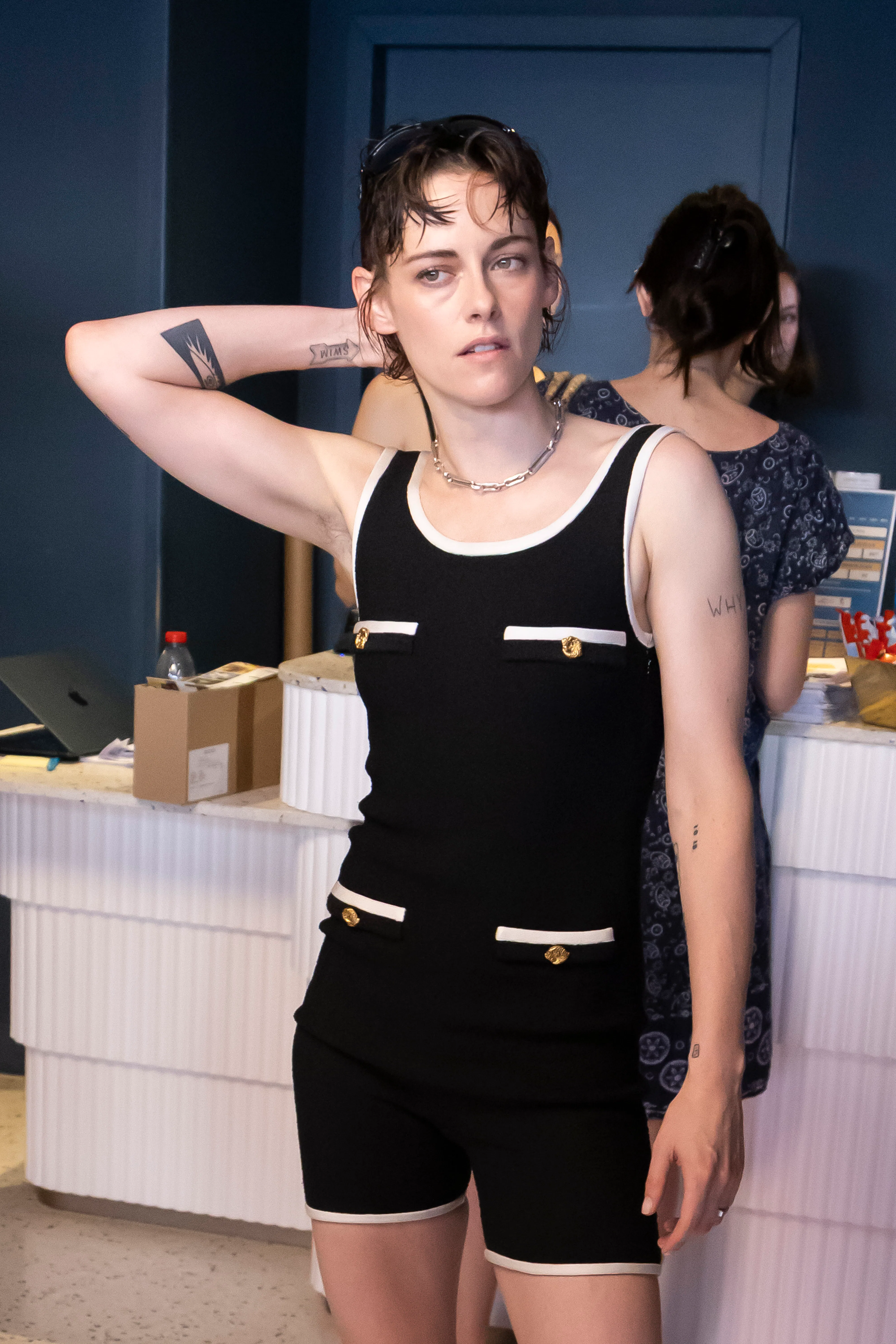 Kristen Stewart Puts On Her Chanel Leotard and Handles It