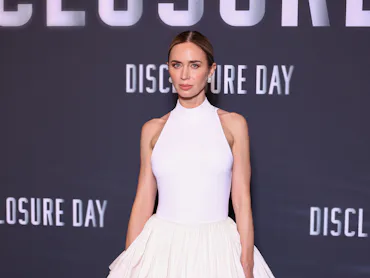 PARIS, FRANCE - JUNE 02: Emily Blunt attends the "Disclosure Day" Paris Premiere at Le Grand Rex on ...