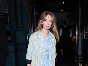 NEW YORK, NEW YORK - JUNE 03: Maya Hawke attends Prada Mode at the Chelsea Hotel on June 03, 2026 in...