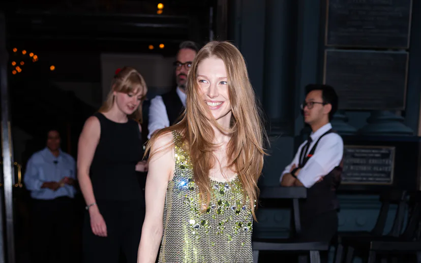 NEW YORK, NEW YORK - JUNE 03: Hunter Schafer attends Prada Mode at the Chelsea Hotel on June 03, 202...