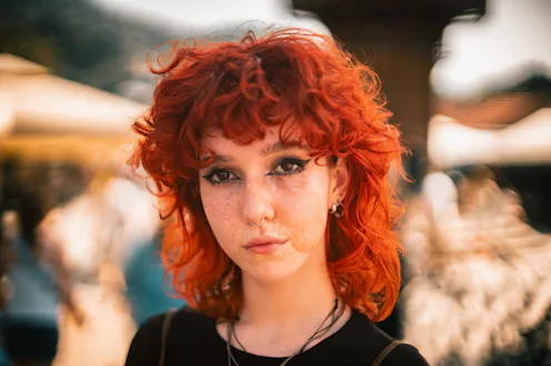 Authentic young woman