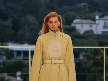 A model on the runway at the Hermès 2027 Cruise Collection Show