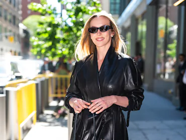 NEW YORK, NEW YORK - JUNE 09: Jodie Comer is seen in Hudson Square on June 09, 2026 in New York City...