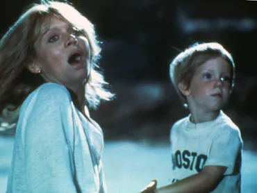 Melinda Dillon and Cary Guffey on the set of "Close Encounters of the Third Kind". (Photo by Sunset ...