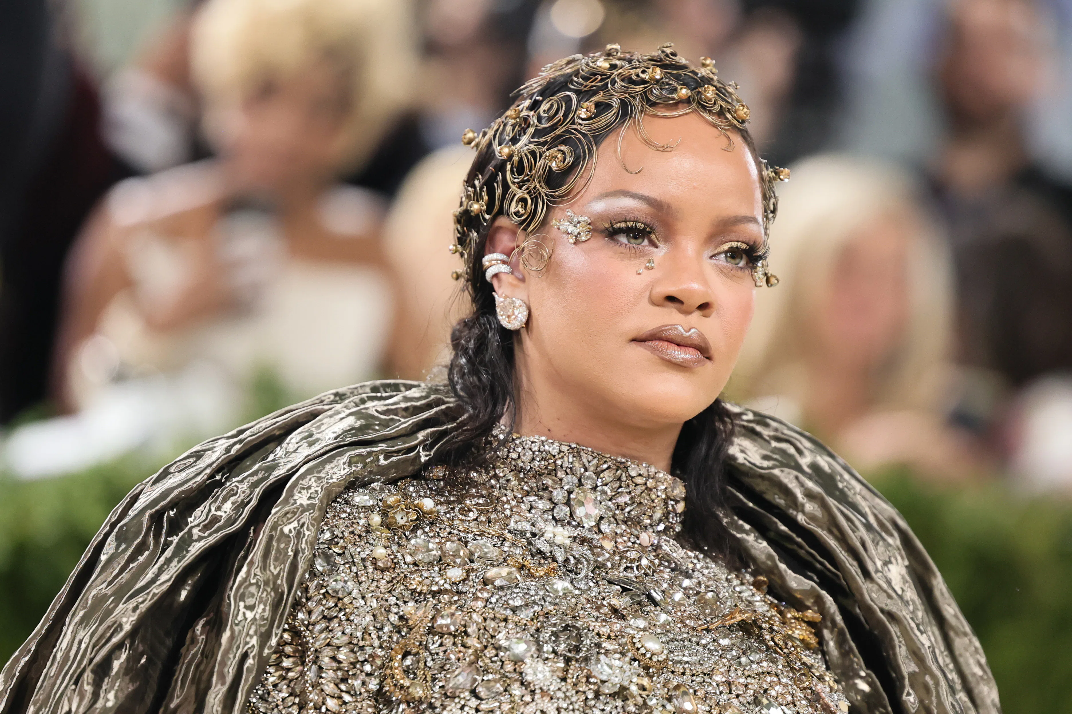NEW YORK, NEW YORK - MAY 04:  Rihanna attends the 2026 Met Gala Celebrating "Costume Art" - Arrivals...