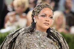 NEW YORK, NEW YORK - MAY 04: Rihanna attends the 2026 Met Gala Celebrating "Costume Art" - Arrivals...